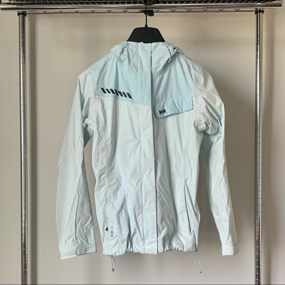 Light Blue Helly Hansen Rain Jacket - image 1